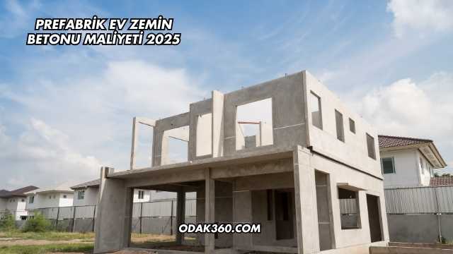 Prefabrik Ev Zemin Betonu Maliyeti 2025