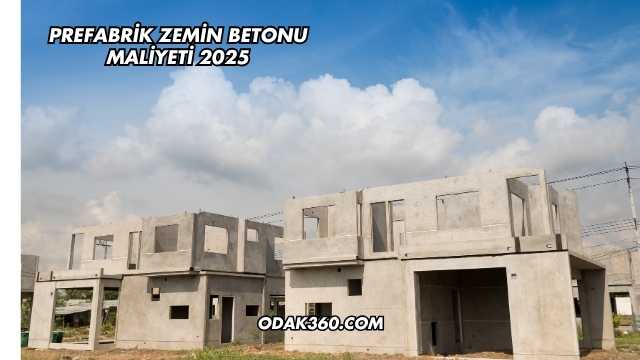 Prefabrik Zemin Betonu Maliyeti 2025
