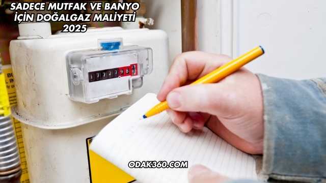 Sadece Mutfak ve Banyo İçin Doğalgaz Maliyeti 2025