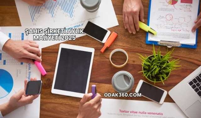Şahıs Şirketi Aylık Maliyeti 2025