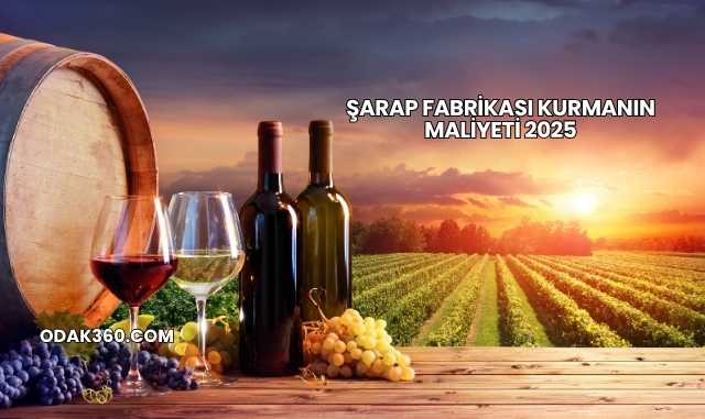 Şarap Fabrikası Kurmanın Maliyeti 2025