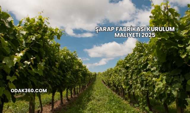 Şarap Fabrikası Kurulum Maliyeti 2025