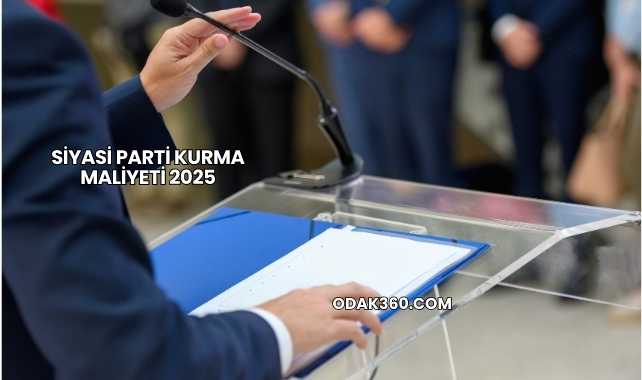 Siyasi Parti Kurma Maliyeti 2025