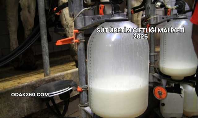 Süt Üretim Çiftliği Maliyeti 2025