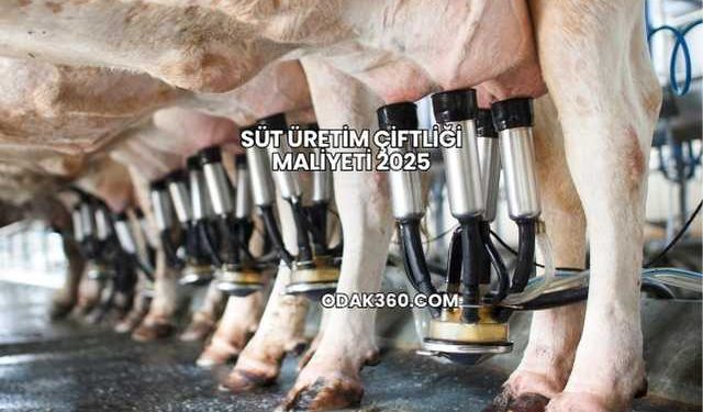 Süt Üretim Çiftliği Maliyeti 2025