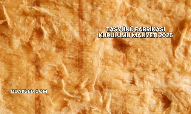 Taşyünü Fabrikası Kurulumu Maliyeti 2025