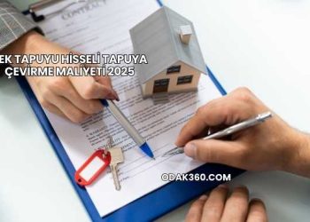 Tek Tapuyu Hisseli Tapuya Çevirme Maliyeti 2025