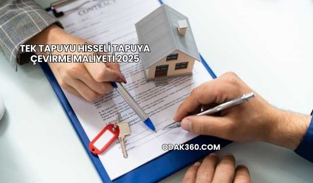 Tek Tapuyu Hisseli Tapuya Çevirme Maliyeti 2025