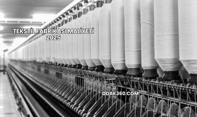 Tekstil Fabrikası Maliyeti 2025