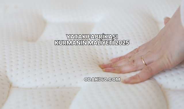 Yatak Fabrikası Kurmanın Maliyeti 2025