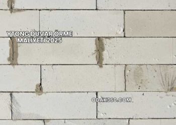 Ytong Duvar Örme Maliyeti 2025