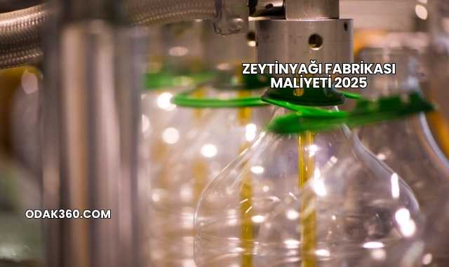 Zeytinyağı Fabrikası Maliyeti 2025