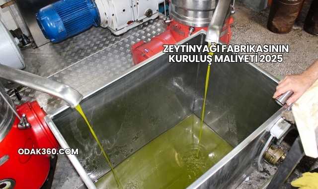 Zeytinyağı Fabrikasının Kuruluş Maliyeti 2025