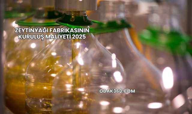Zeytinyağı Fabrikasının Kuruluş Maliyeti 2025