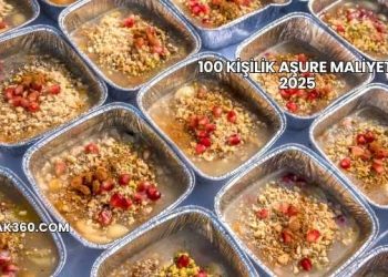 100 Kişilik Aşure Maliyeti 2025