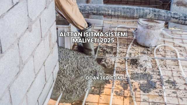 Alttan Isıtma Sistemi Maliyeti 2025