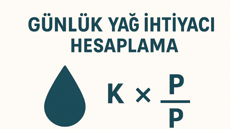 Günlük Yağ İhtiyacı Hesaplama