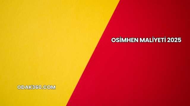 Osimhen Maliyeti 2025