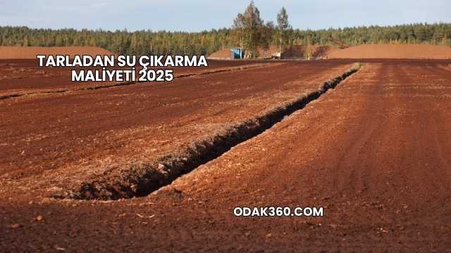 Tarladan Su Çıkarma Maliyeti 2025