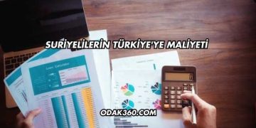 Suriyelilerin Türkiye'ye Maliyeti